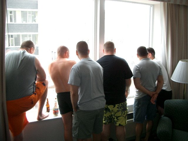 Bears looking at the Toronto Gay Pride Parade